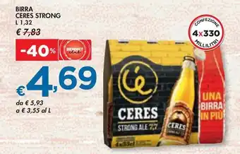 Bennet BIRRA CERES STRONG L 1,32 offerta
