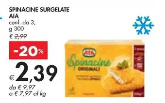 Bennet SPINACINE SURGELATE AIA offerta