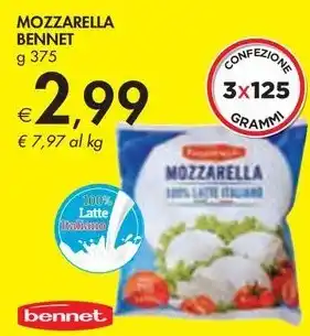 Bennet MOZZARELLA BENNET offerta