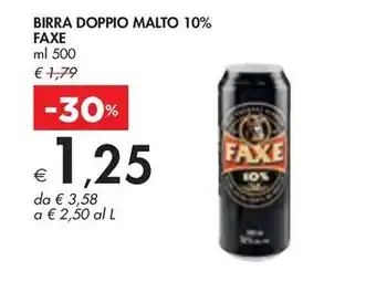 Bennet BIRRA DOPPIO MALTO 10% FAXE offerta