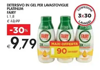 Bennet DETERSIVO IN GEL PER LAVASTOVIGLIE PLATINUM FAIRY offerta