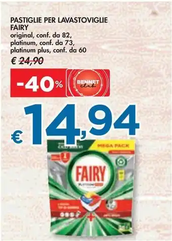 Bennet PASTIGLIE PER LAVASTOVIGLIE FAIRY offerta
