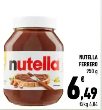 Conad City NUTELLA FERRERO 950 g offerta