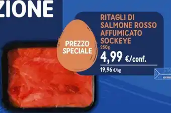 Sapore di Mare RITAGLI DI SALMONE ROSSO AFFUMICATO SOCKEYE offerta
