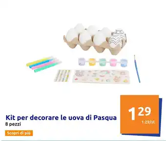 Kit per decorare le uova di Pasqua 8 pezzi