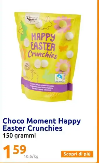 Action Choco Moment Happy Easter Crunchies 150 grammi offerta