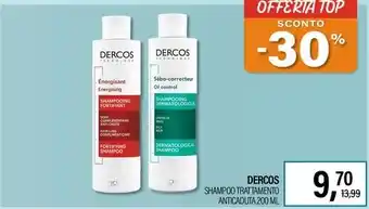 Caddy's DERCOS SHAMPOO TRATTAMENTO ANTICADUTA 200 ML offerta