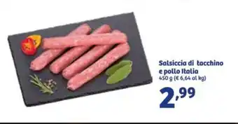 In'S Mercato Salsiccia di tacchino e pollo Italia 450 g offerta