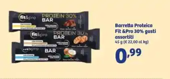 In'S Mercato Barretta Proteica Fit &Pro 30% gusti assortiti 45 g offerta