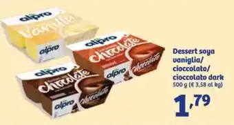 In'S Mercato Dessert soya vaniglia/ cioccolato/ cioccolato dark 500 g offerta