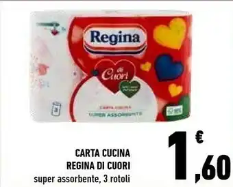Conad Regina Di Cuori Carta Cucina offerta