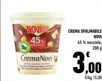 Conad Novi Crema 45% Nocciole 200 G(ml) offerta
