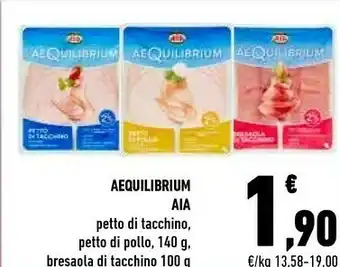 Conad Aia Petto Di Tacchino Al Forno Aequilibrium 140 G(ml) offerta