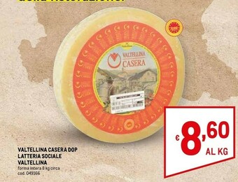Metro Valtellina Formaggio offerta