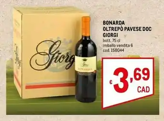 Metro Giorgi Vino rosso offerta