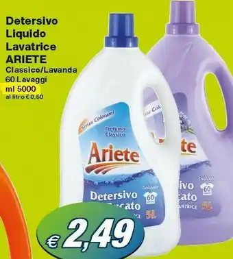 Prix Quality Ariete Detersivo Liquido Lavatrice 5000 Ml offerta