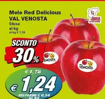 Prix Quality Venosta Mele Red Delicious Sfuse offerta