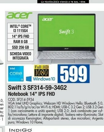 Wellcome Acer Notebook offerta