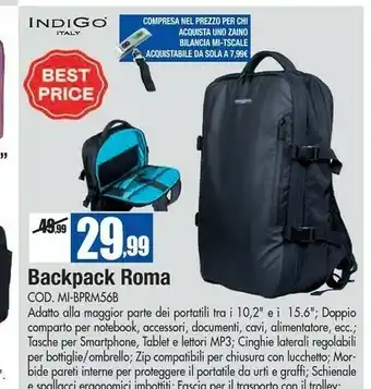 Wellcome Indigo Zaino offerta