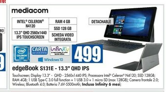 Wellcome Mediacom Notebook offerta