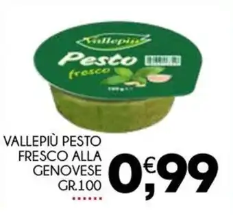 Enne Market VALLEPIÙ PESTO FRESCO ALLA GENOVESE GR.100 offerta
