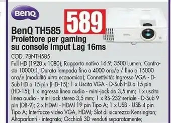 Vobis Benq Proiettore offerta