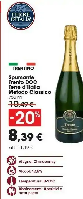 Carrefour Terre d'Italia Spumante offerta