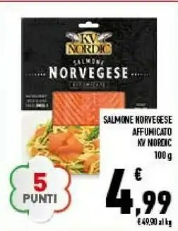 Conad Superstore Kv nordic Salmone Norvegese Affumicato 100 G(ml) offerta