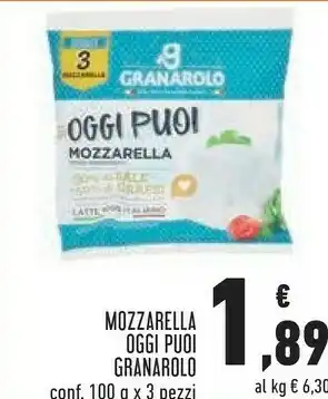 Conad Superstore Granarolo Oggi Puoi Mozzarella 300 G(ml) offerta