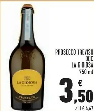 Conad Superstore La Gioiosa Prosecco Treviso Doc offerta