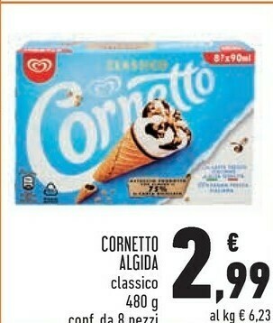 Conad Superstore Algida Cornetto Classico offerta