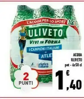 Conad Uliveto Acqua Minerale Naturale offerta