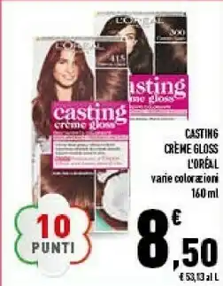 Conad L'Oreal Casting Creme Gloss 160ml offerta