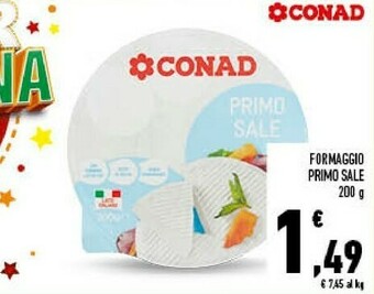 Conad Conad Formaggio Primo Sale offerta