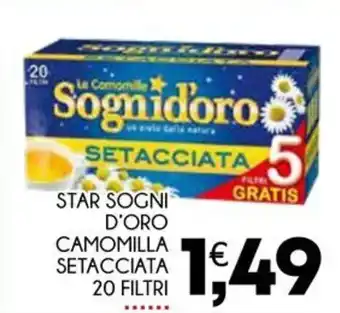 Enne Market STAR SOGNI D'ORO CAMOMILLA SETACCIATA 20 FILTRI offerta