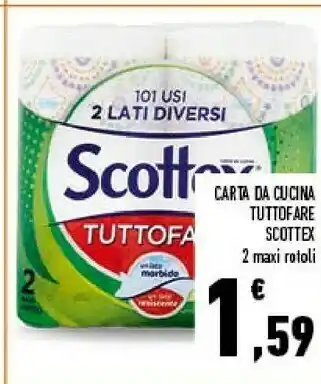 Conad Scottex Carta Da Cucina Tuttofare 2 Maxi Rotoli offerta