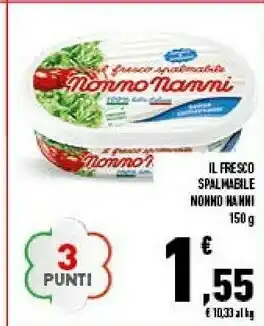 Conad Nonno Nanni Il Fresco Spalmabile 150 G(ml) offerta