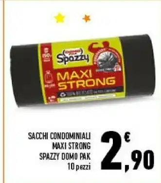 Conad Domopak Spazzy Sacchi Condominali Maxi Strong 10 Pezzi offerta
