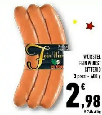 Conad Citterio Fein Wurst offerta