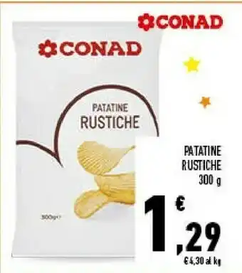 Conad Conad Patatine Rustiche offerta
