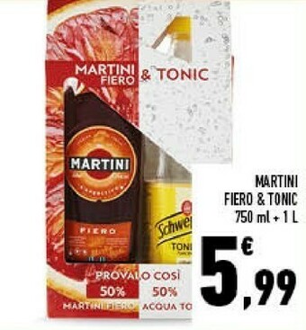 Conad Martini Fiero & Tonic 1750 Ml offerta