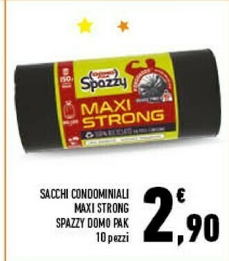 Conad Domopak Spazzy Sacchi Condominali Maxi Strong 10 Pezzi offerta
