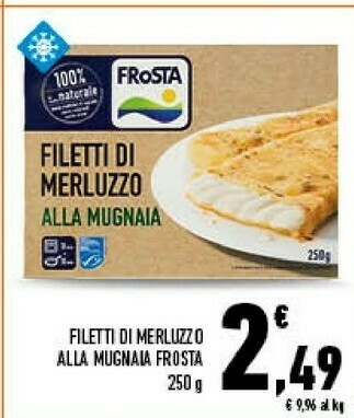 Conad Frosta Filetti Di Merluzzo Alla Mugnaia 250 G(ml) offerta