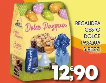 REGALIDEA CESTO DOLCE PASQUA 3 PEZZI