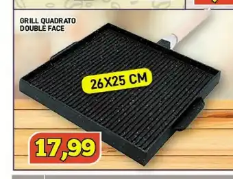 Double Face Grill Quarato 26x25 Cm