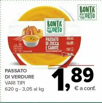 Todis Bontà dell'orto Passato Di Zucca E Carote offerta