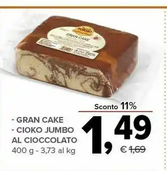 Todis I tesori del forno Gran Cake Al Cioccolato offerta