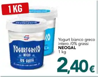 Altasfera Yogurt bianco greco intero /0% grassi NEOGAL 1 kg offerta