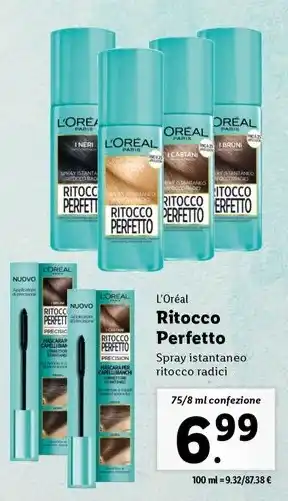 Lidl L'Oréal Ritocco Perfetto 75/8 ml confezione offerta