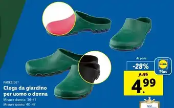 Lidl PARKSIDE Clogs da giardino per uomo o donna offerta